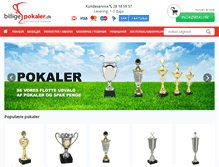 Tablet Screenshot of billigepokaler.dk